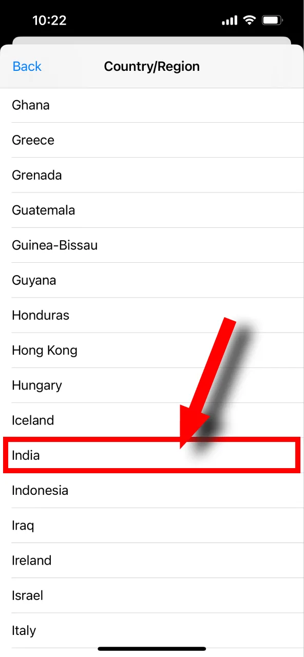 Switch your App Store region to India to download the Melbet app.