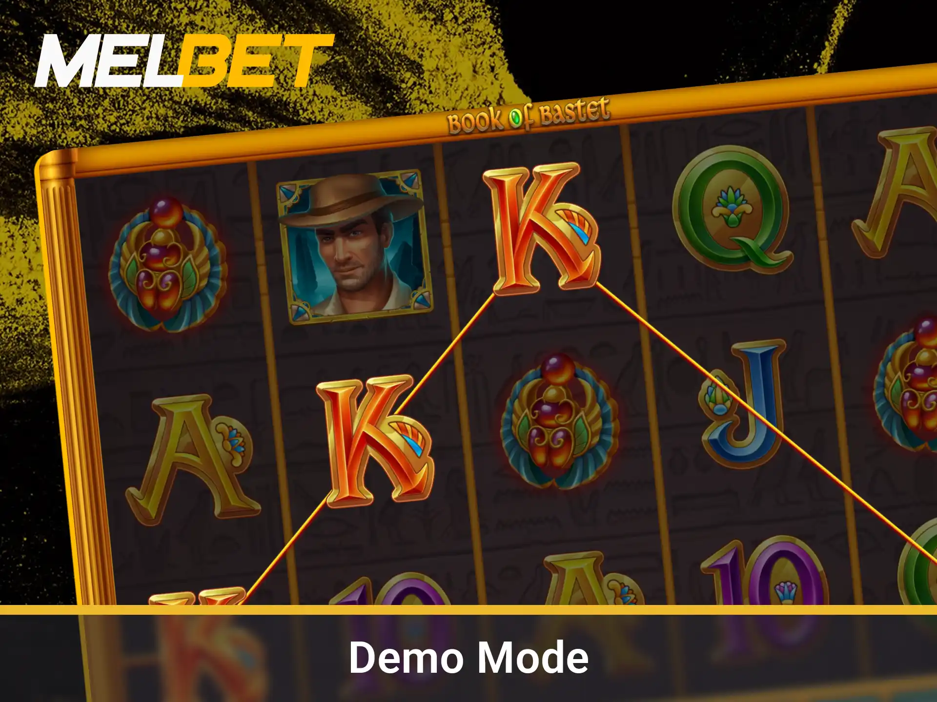 Play the demo version on the Melbet website.
