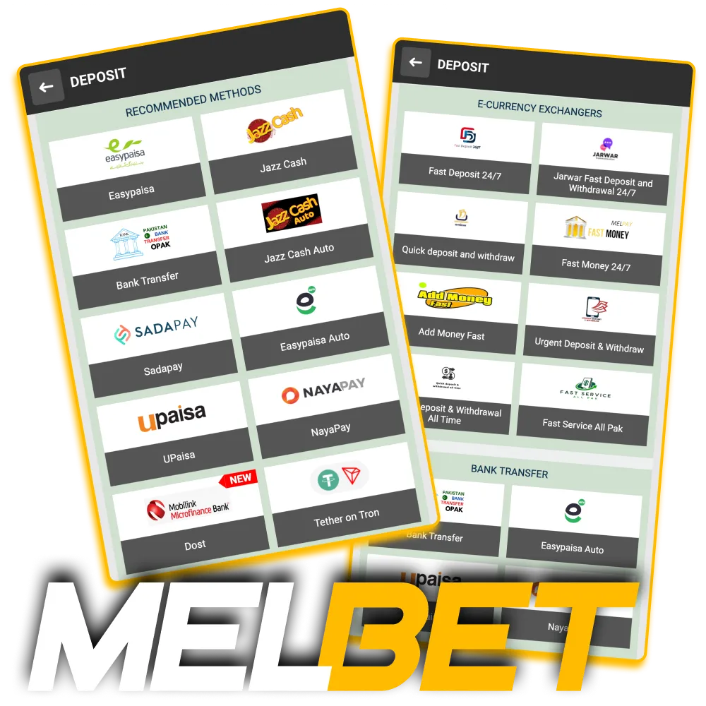 Melbet makes deposits easy with many payment options and low limits.