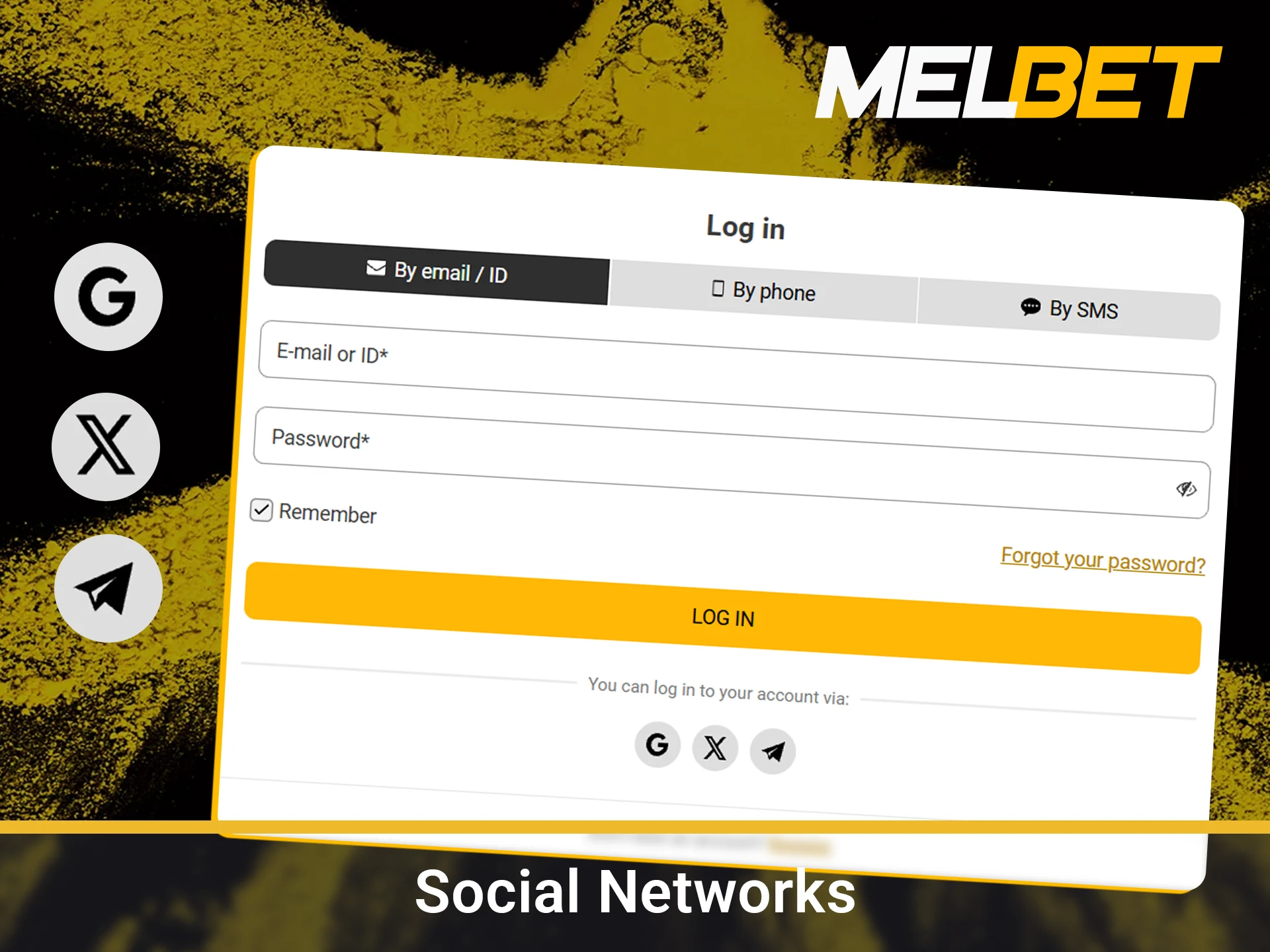 Sign up through official social media accounts.