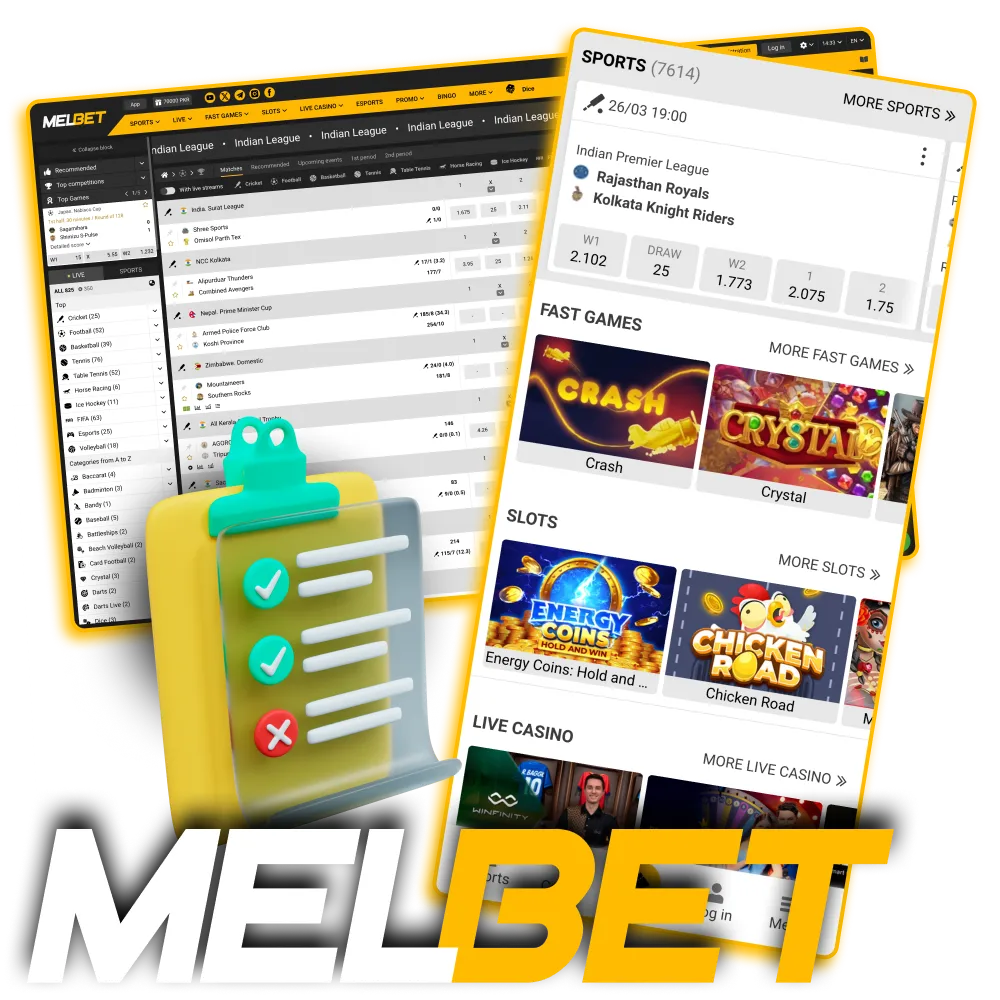 Melbet users must agree to the rules and conditions when creating an account.